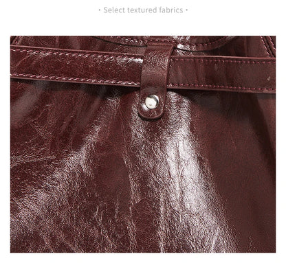 Damen-Hobo-Tasche aus PU-Leder mit Großem Stauraum für Alltag und Freizeit Geeignet als City-Tasche