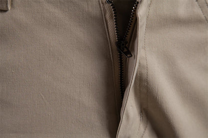 AIOPESON Herren-Sommershorts aus 100 % Baumwolle, lässige 11-farbige, leichte Straßenshorts mit mehreren Taschen