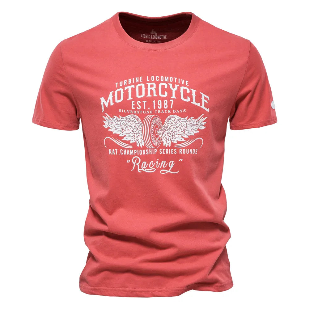 Herren T-Shirt aus Baumwolle mit hochwertigem Druck im lässigen Stil