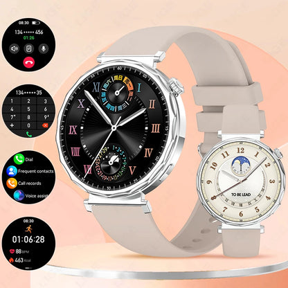 LIGE 2025, ultradünne Damen-Smartwatch, 1,6 Zoll HD, zeigt immer die Zeit, BT-Anruf, Herzfrequenz, weibliche Menstruationsverfolgung, Smartwatch