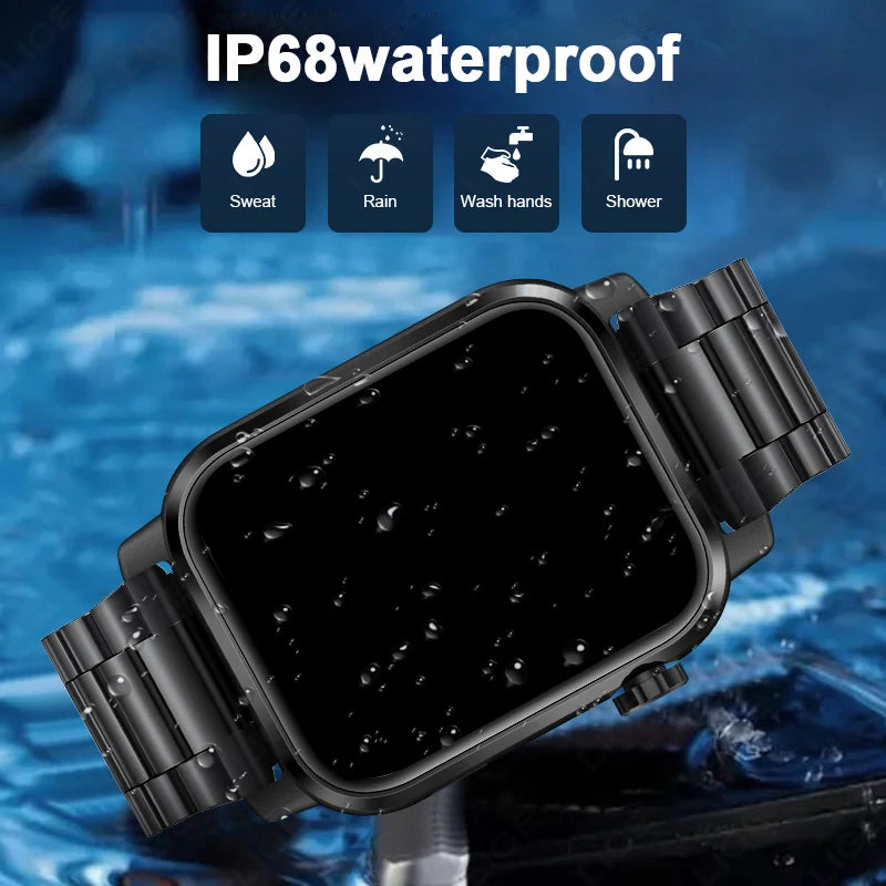 LIGE Sport Smart Uhr Männer 1,85 "LED Taschenlampe IP68 Wasserdichte Bluetooth Anruf Smartwatch Herzfrequenz Blut Sauerstoff Frauen Uhren