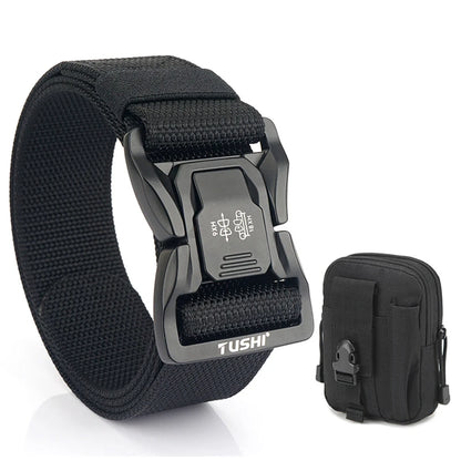 VATLTY New 4.3cm Tactical Outdoor Belt Tight Nylon Aluminum Buckle Quick Release Men's Military Belt Casual Wide Waistband Male
