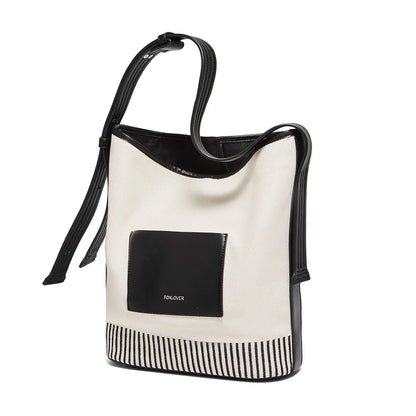 Damen Schultertasche aus veganem Leder – Große Beuteltasche für Büro und Alltag