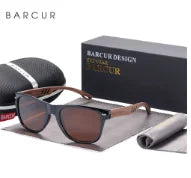 Sonnenbrille Holz Walnuss polarisiert UVA/B Schutz leicht Herren