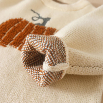 Baby Mädchen Pullover Herbst lange Ärmel Strickwaren Kinder Kürbis Kleidung Mädchen Halloween Outfit