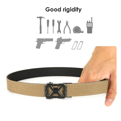 VATLY Tactical Gürtel Einheitsgröße Nylon Automatik-Schnalle Rigid