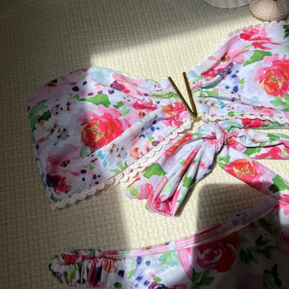 Sexy Push-Up-Bikini im brasilianischen Stil mit Tanga für Strand und Pool