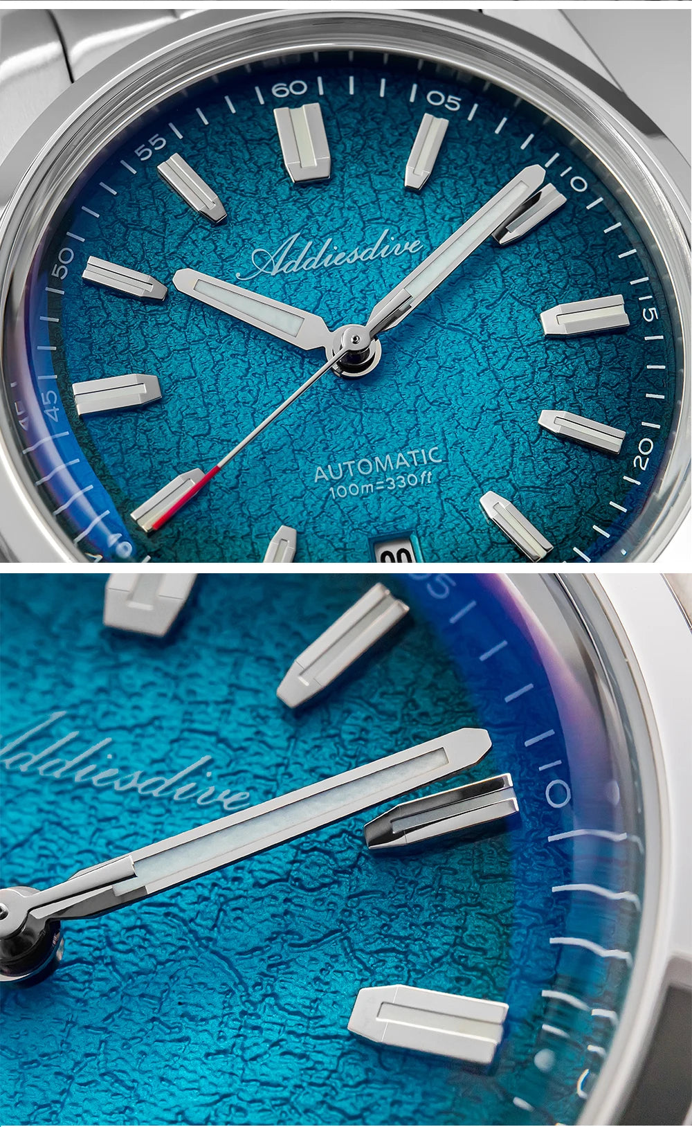 Herren-Automatikuhr mit Guilloche-Zifferblatt und 8215-Werk