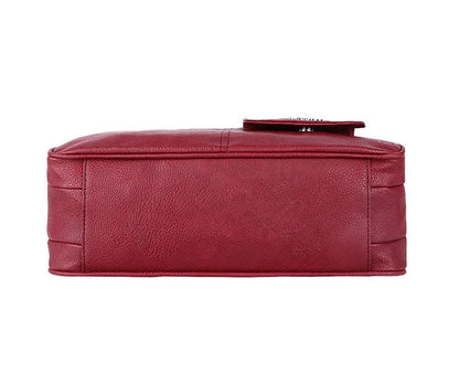 Damen-Handtasche Vintage Schultertasche mit Mehrfachfächern und große Kapazität für iPad und Smartphone