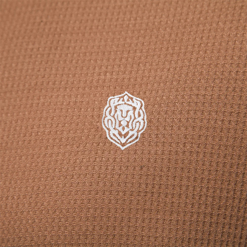 Herren T-Shirt aus Waffelstoff im einfarbigen Casual-Stil für den Sommer