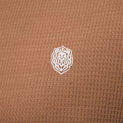 Herren T-Shirt aus Waffelstoff im einfarbigen Casual-Stil für den Sommer