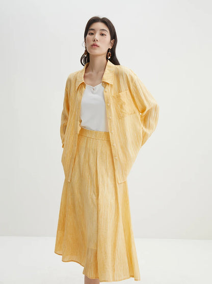 Leichte Damen-Chiffonbluse mit Blumenmuster und eckigem Ausschnitt – ideal für den Sommer