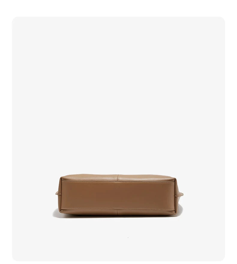 Damen Schultertasche Aus Splitleder Retro-Stil Großes Fassungsvermögen