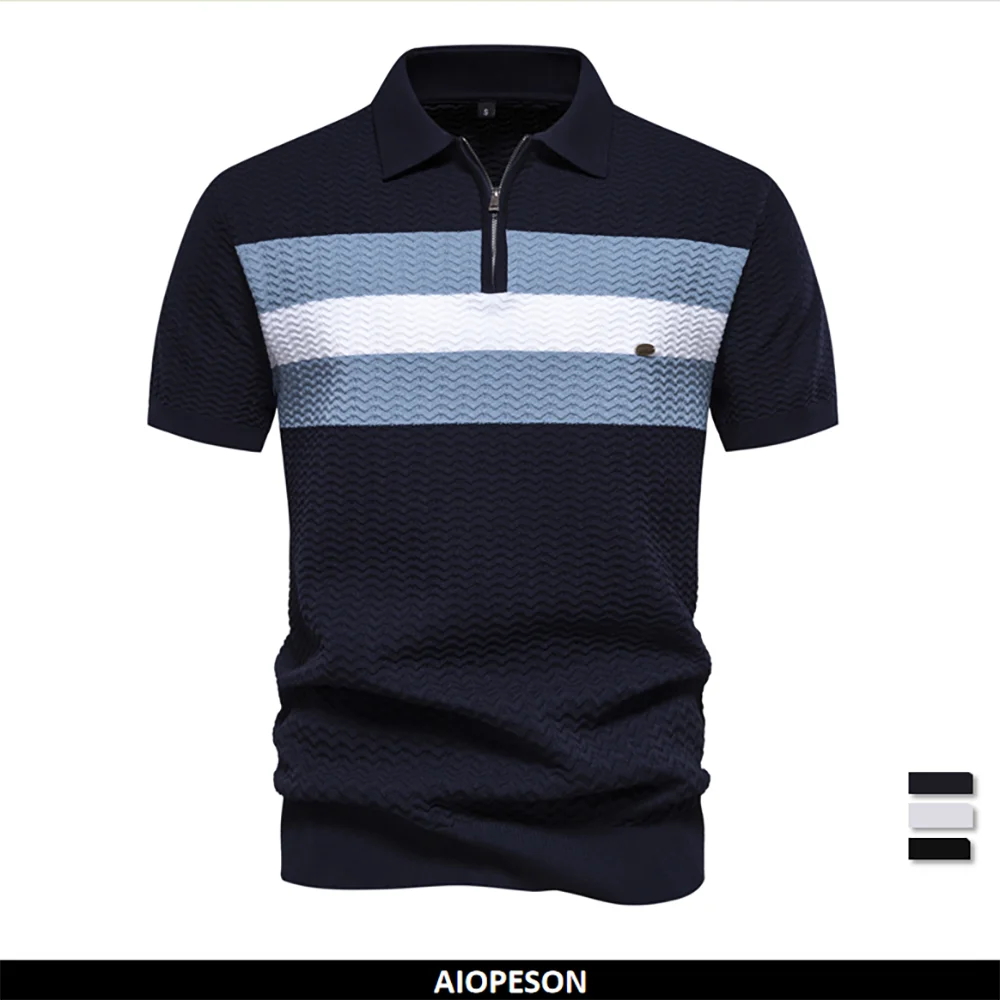 Premium Herren Poloshirt Atmungsaktiv Kühlend Gerippt
