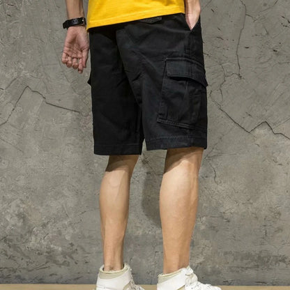 Leichte Herren-Sommershorts aus atmungsaktivem Leinen für Outdoor-Aktivitäten