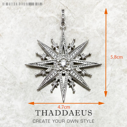Damen-Charm-Anhänger Amulett magisch Natur Glück aus Sterlingsilber