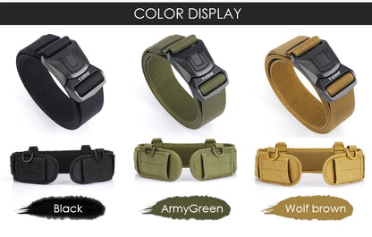 VATLY Hunting Tactical Gürtel Herren Nylon Schnellverschluss MOLLE Breit