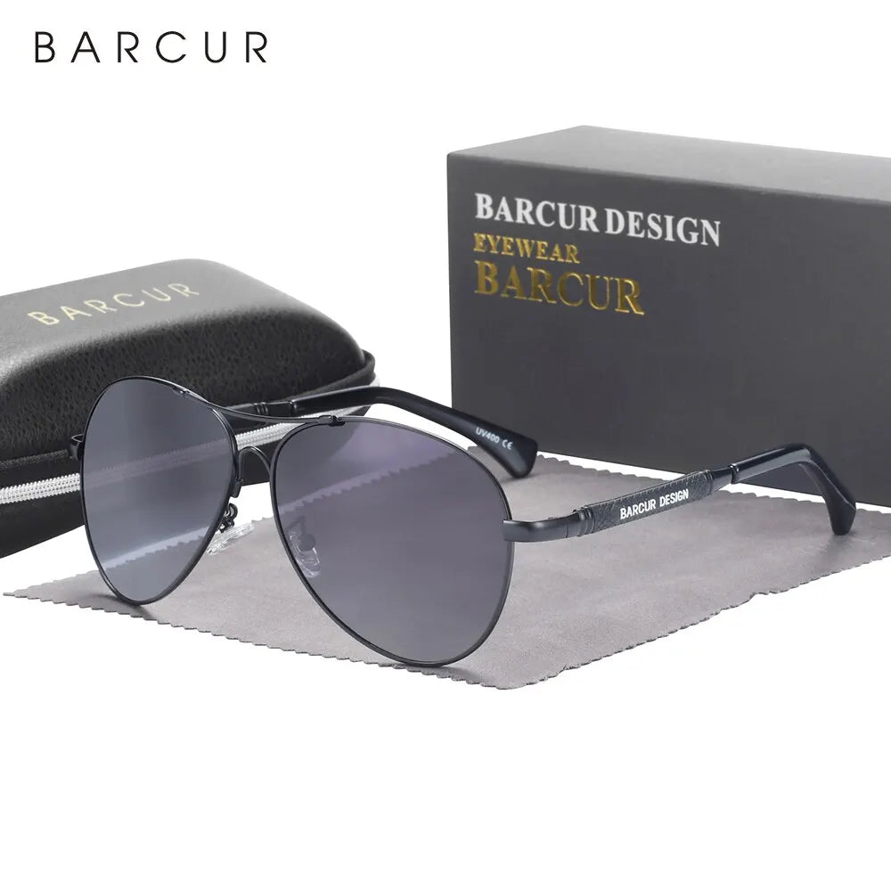 Sonnenbrille Pilot Memory-Rahmen Farbverlauf Spiegel polarisiert Unisex