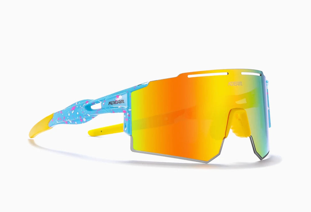Sonnenbrille Sport TR90 polarisiert 1,2mm Glas Gummisteg winddicht Herren
