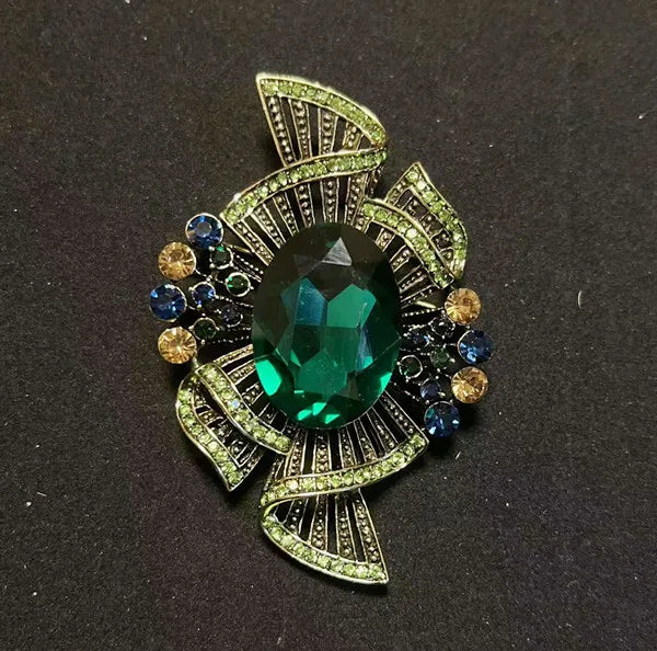 Brosche Katze Schmetterling Kristall Strass Barock Palast Tier Emaille Unisex