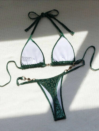 Blumiger, sexy Bikini-Set für Damen – ideal für Strand und Pool