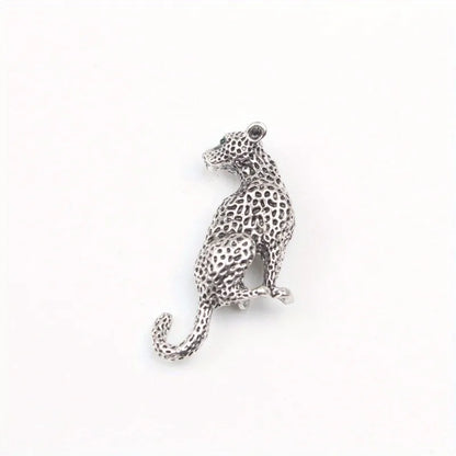Brosche Set Tier Metall Strass Katze Dackel Löwe Fuchs Retro