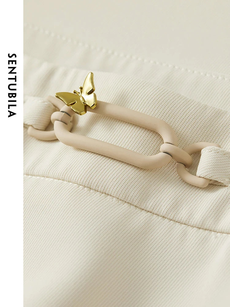 Damen Schwarzer Faltenrock mit hoher Taille im eleganten A-Linien-Stil