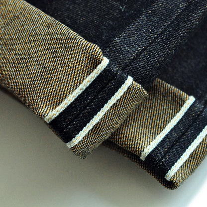 Herren Jeans aus Baumwolle und Leinen im Taper Fit mit 16,5 Unzen
