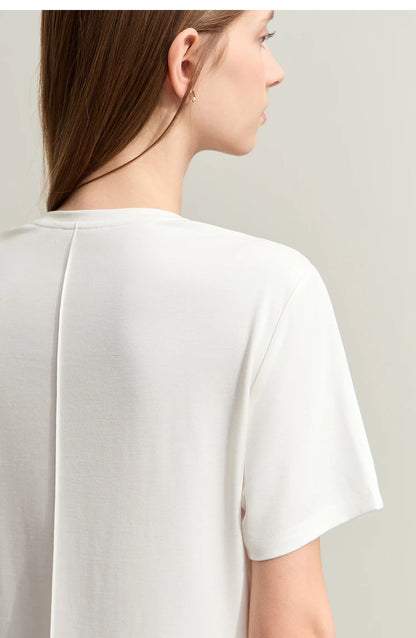 Damen Kurzarm-T-Shirts mit V-Ausschnitt und Sonnenschutz für kühles Gefühl