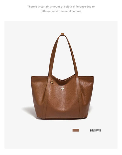 Damen-Tote-Tasche aus Rindleder mit großer Kapazität und leichtem Gewicht für Pendeln und Alltag