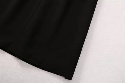 Elegante Damenjacke mit Applikationen, Patchwork und Perlen – Lockerer Schnitt mit Reverskragen und langen Ärmeln