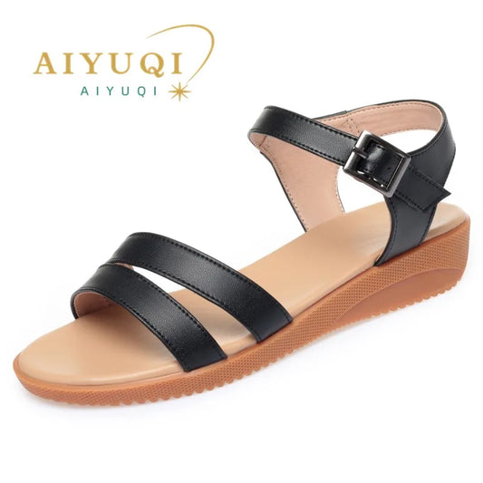 Damen Keil Sandalen Rutschfest Große Größen 41-43