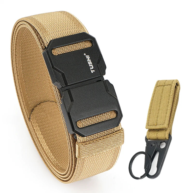 Herren-Gürtel mit Magnetischem Schnallenverschluss für Alltag und Freizeit aus Nylon