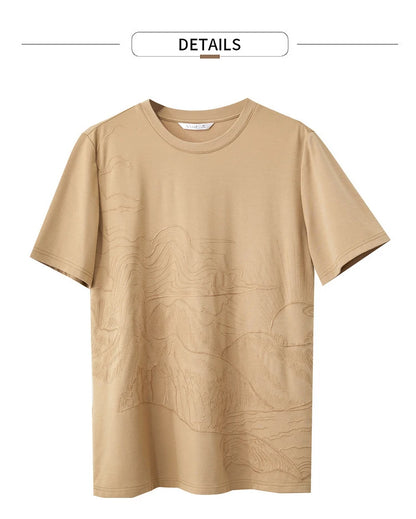 Damen T-Shirt mit minimalistischer Stickerei im lässigen Stil für den Sommer