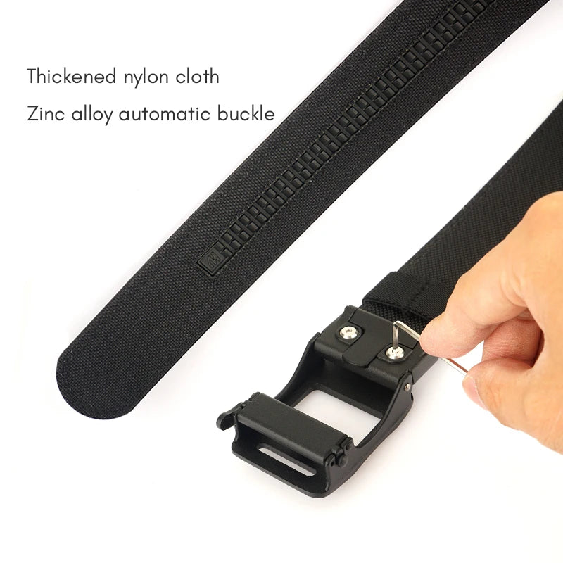 VATLY EDC Rigid Gürtel Herren Nylon Tactical Gun Belt Automatik-Schnalle