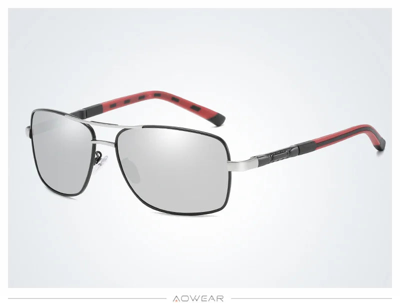 AOWEAR männer Polarisierte Verspiegelte Sonnenbrille für Männer Frauen Luxus Qualität Retro Rechteck UV400 Fahren Sonnenbrille gafas de sol