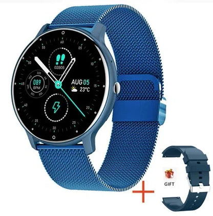 LIGE 2024 Neue Smart Uhr Für Männer Frauen 1,28 "Full Touch Screen Smartwatch Gesundheit Monitor BT Anrufe Smart Uhr weihnachten Strap