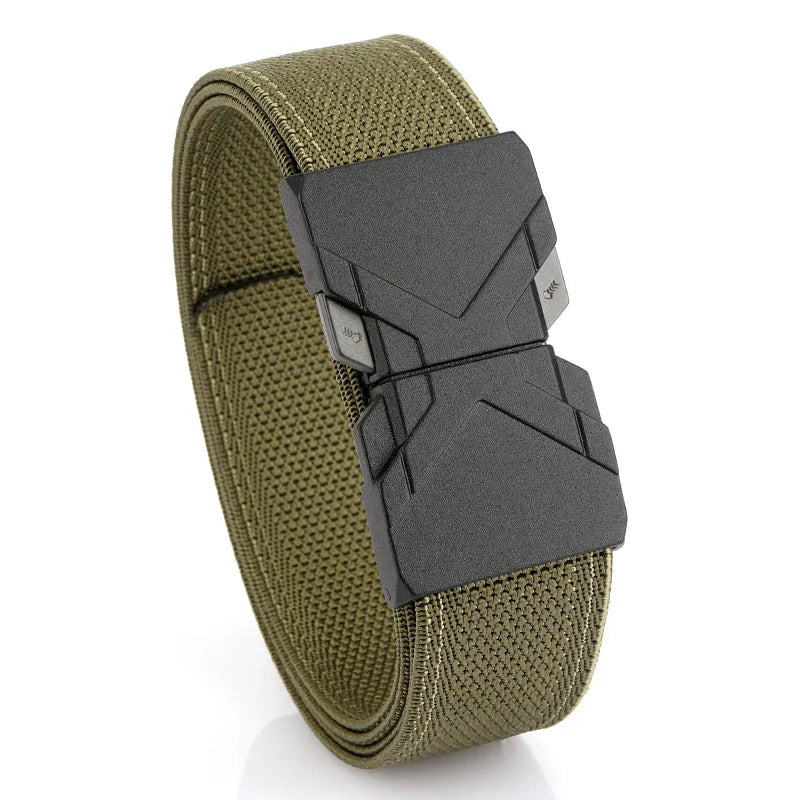 Herren-Gürtel aus elastischem Nylon mit Schnellverschluss Outdoor-Einsatz und Alltag 34 mm Breite