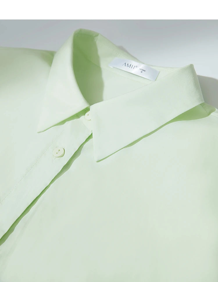 Damen Kurzarm Shirt mit drehbarem Kragen und solider Aushöhlung