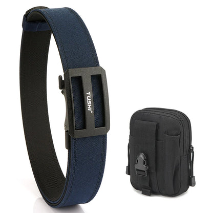Herren-Taktischer Outdoor-Gürtel aus Nylon mit automatischer Metallschnalle und verstellbarer Länge