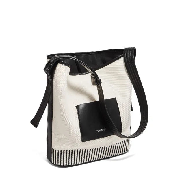 Damen Schultertasche aus veganem Leder – Große Beuteltasche für Büro und Alltag