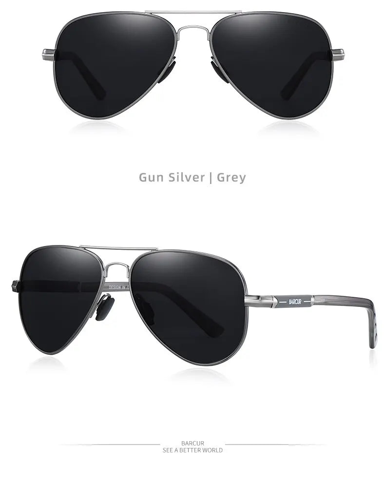 Sonnenbrille Pilot polarisiert UV400 Fahren Angeln Herren