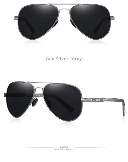 Sonnenbrille Pilot polarisiert UV400 Fahren Angeln Herren