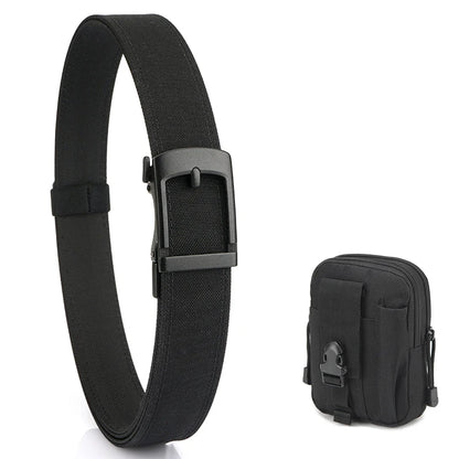 VATLY EDC Casual Gürtel Herren Nylon Rigid Military Automatik-Schnalle