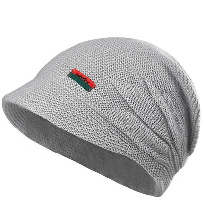 Strickmütze mit Visier und Fleecefutter