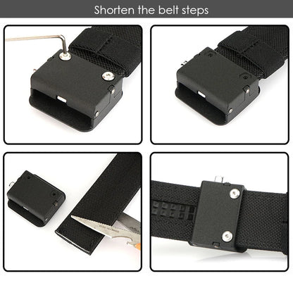 VATLY EDC Tactical Gürtel Herren Nylon Rigid mit Automatik-Schnalle