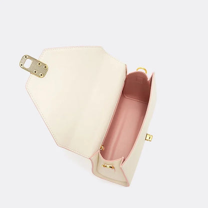 Spaltleder Damen-Handtasche | Unifarbenes Alltagsmodell