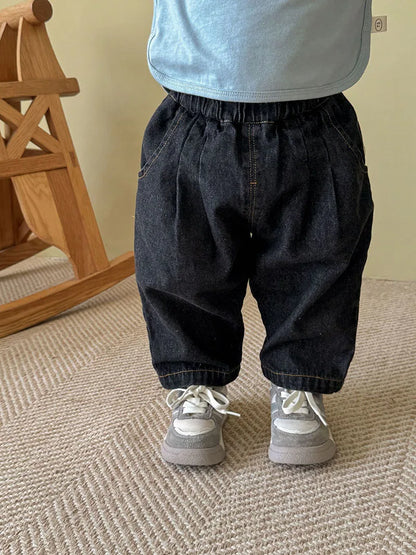 Kinder Casual Hosen aus Denim in Blau für Jungen im Herbst