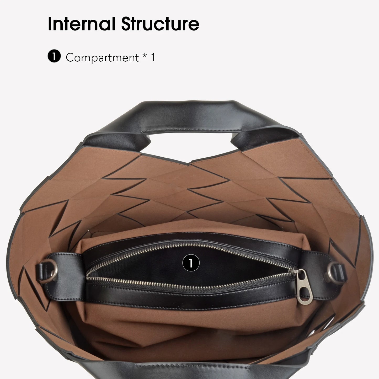 Gewebte Spaltleder Handtasche | Casual Tote Mit Schultergurt