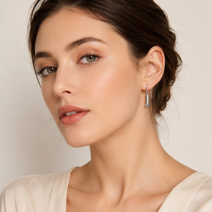 Damen-Ohrtropfen Perlen klassisch elegant 925 Sterlingsilber